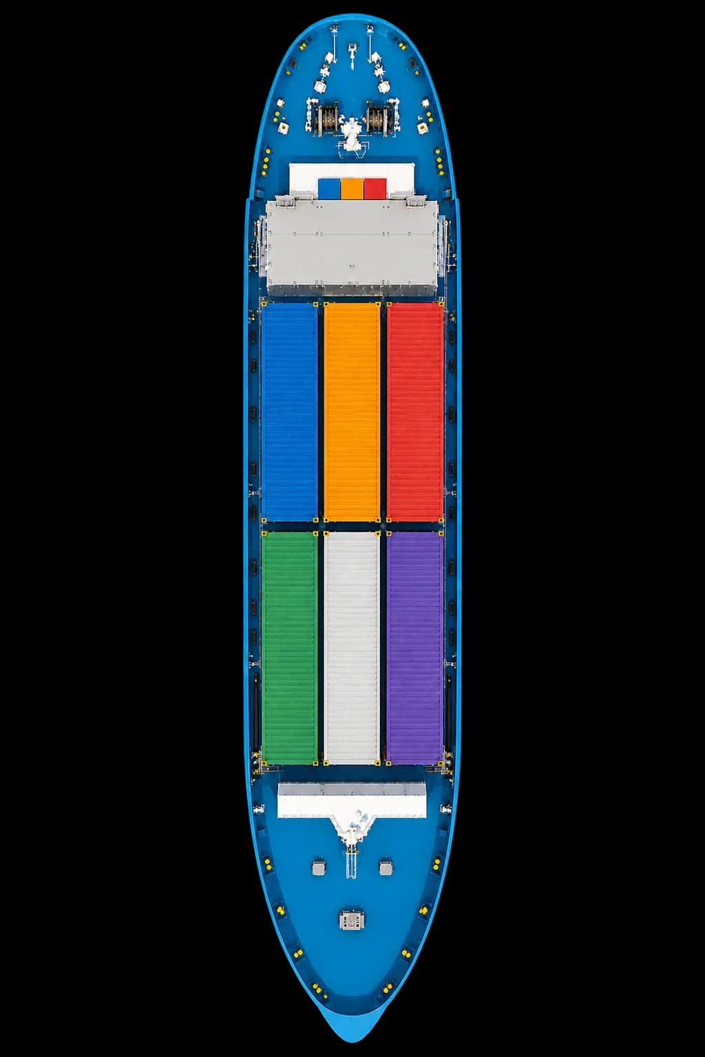 Ship top view
